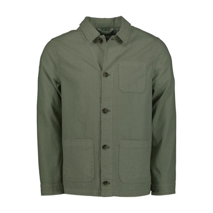 D6870 S4 Linen Mix Shacket (Khaki)