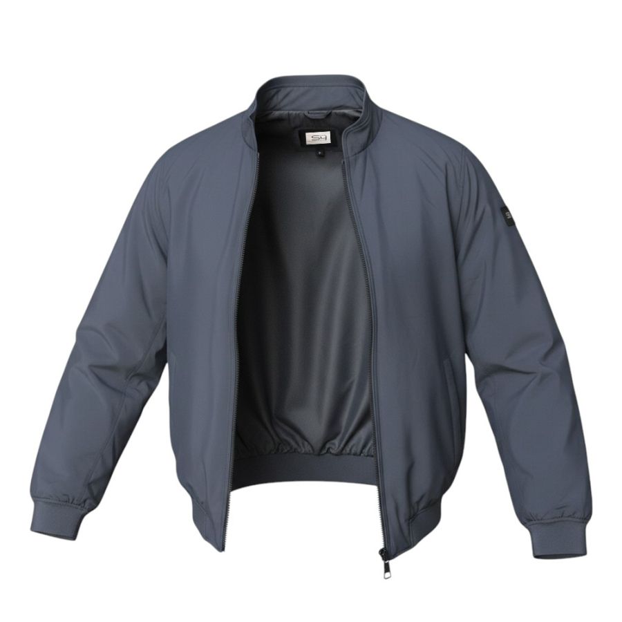 D6872 S4 Jackets Lightweight Oxford Style Coat (Navy)