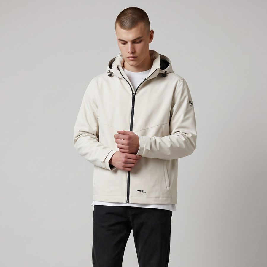 D6879XT Tall Fit Redpoint Len Waterproof Jacket (Stone)