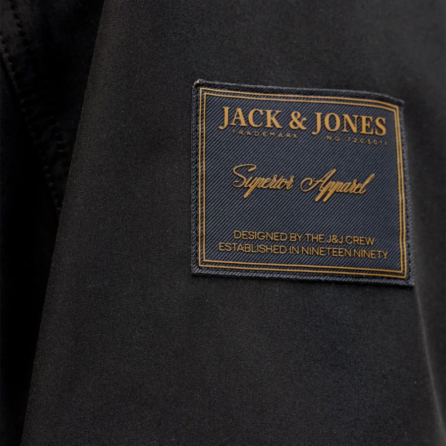 D6880 Jack & Jones Softshell Bomber Jacket (Black)