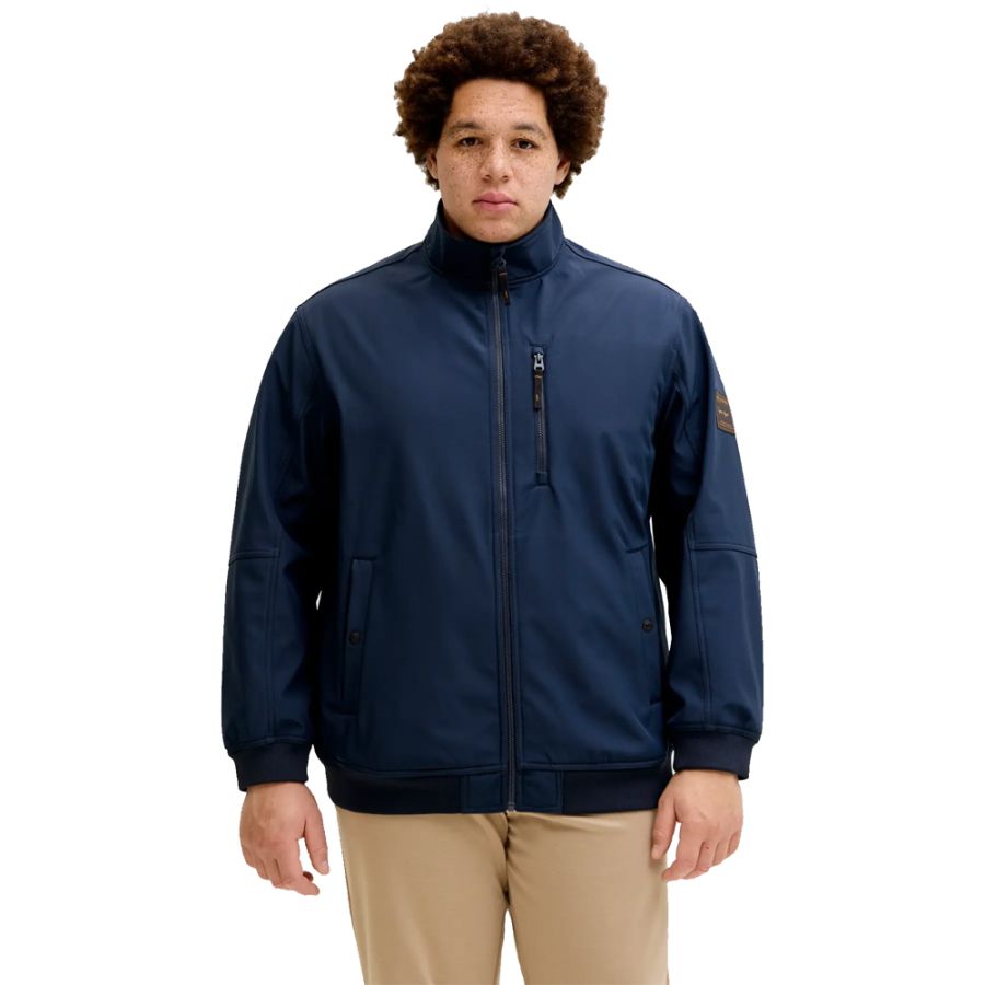 D6880 Jack & Jones Softshell Bomber Jacket (Navy)