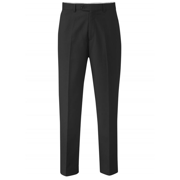 B1049XT Tall Fit San Remo Flat Front Trouser 36" Leg (Black)