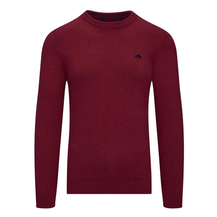 E1074 Raging Bull Classic Crew Neck Jumper (Berry)