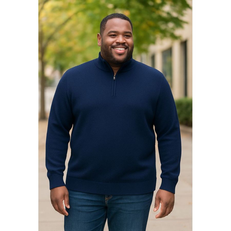 E1095 Espionage 1/4 Zip Jumper (Navy)