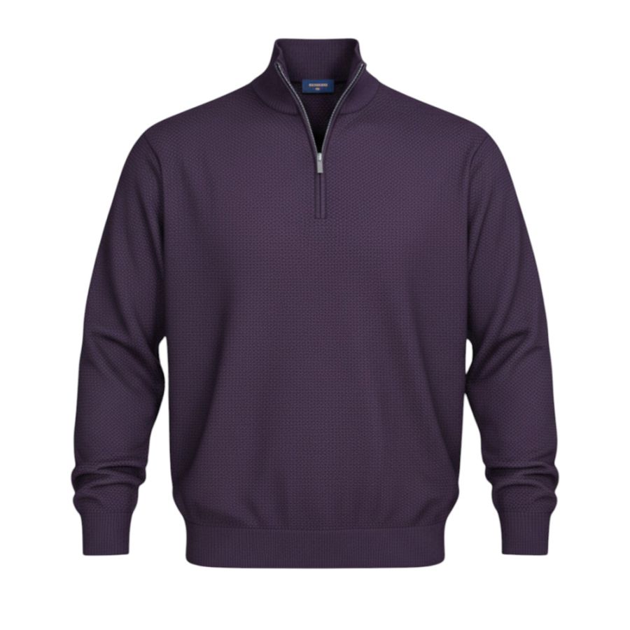 E1095 Espionage 1/4 Zip Jumper (Burgundy)