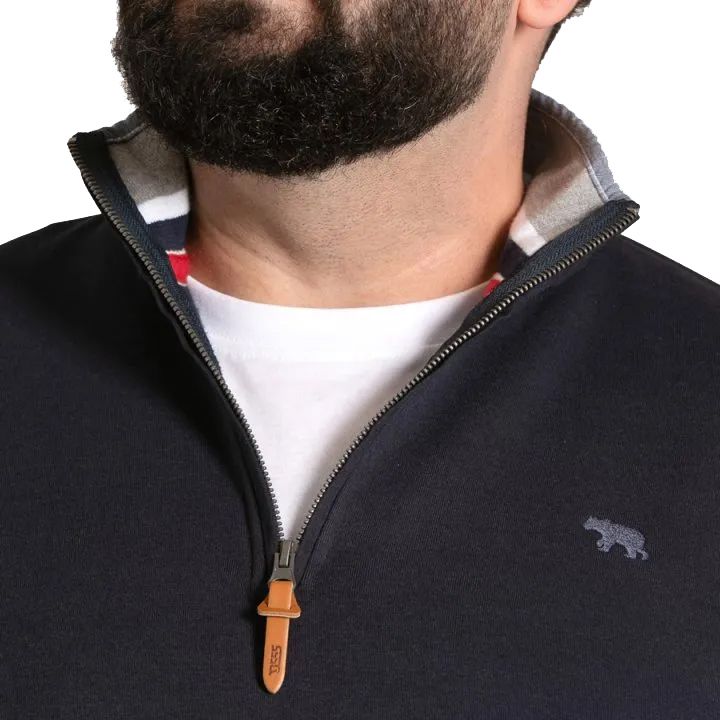 E1103 D555 1/4 Zip Sweatshirt (Navy)