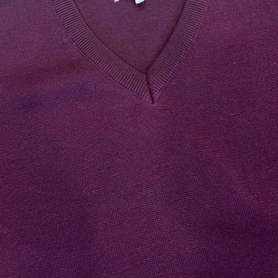 E1107 Rialto V-Neck Jumper (Maroon)
