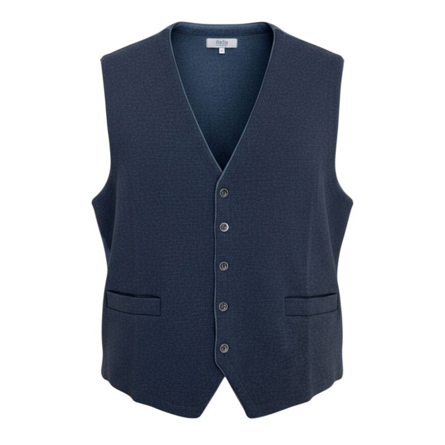 E1108 Rialto Knitted Formal Waistcoat (Charcoal)