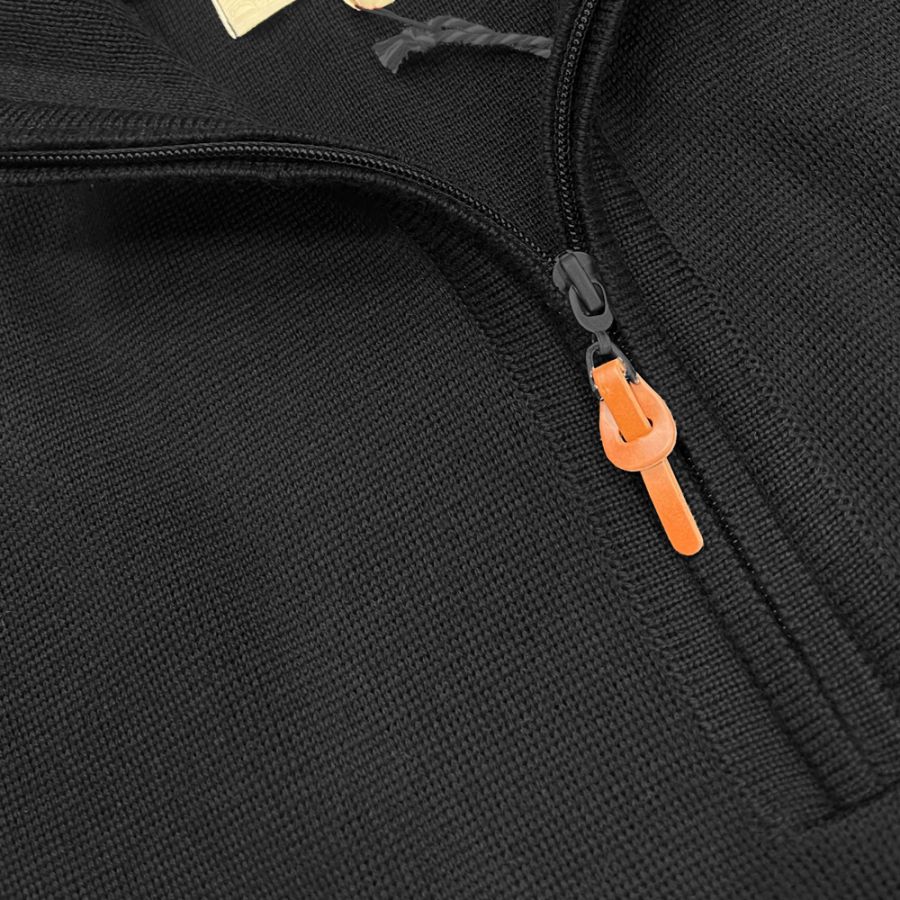 E1109 Rialto 1/4 Zip Turtle Neck Jumper (Black)