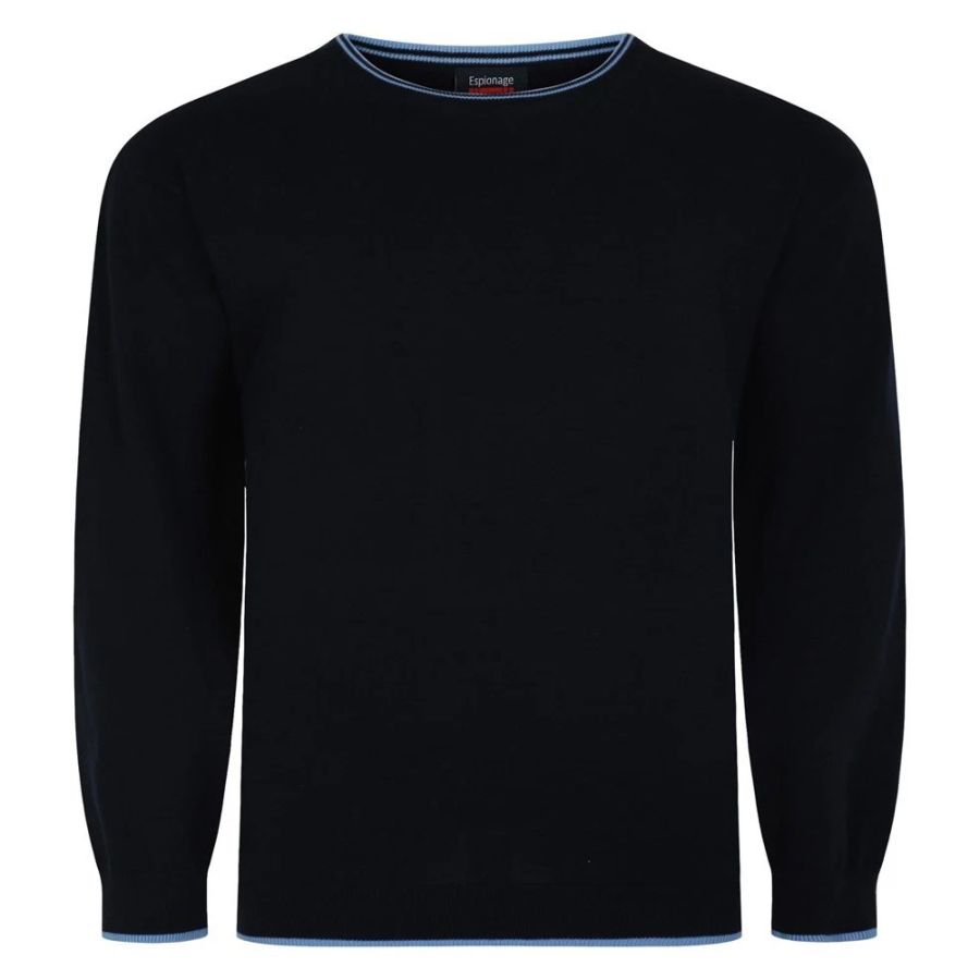 E1113 Espionage Crew Neck Jumper (Navy)