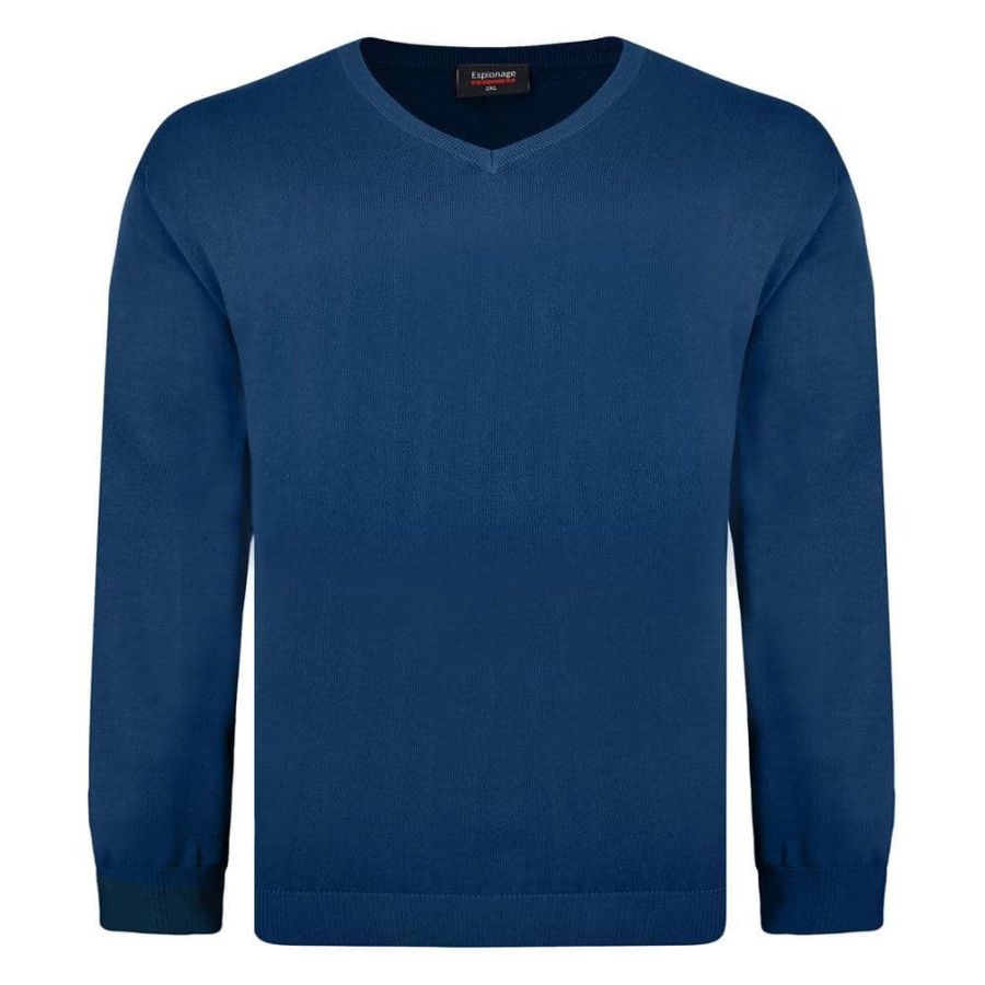 E958 Espionage V Neck Jumper (Teal)