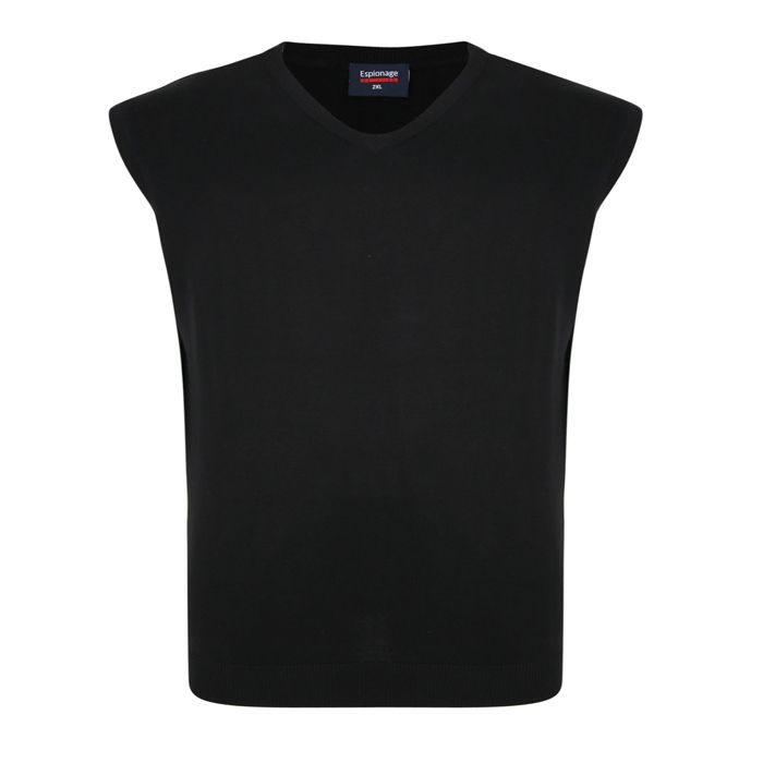 E959 Espionage V Neck Slipover (Black)