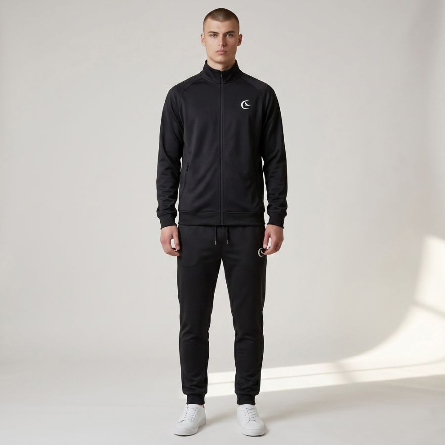 F1589XT Tall Fit Evroy Tracksuit (Black)