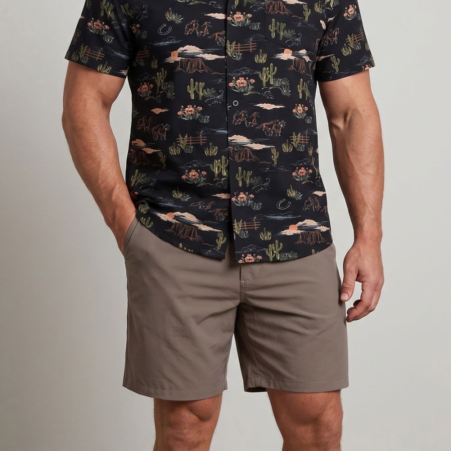 F1288 Espionage Stretch Rugby Shorts (Taupe)