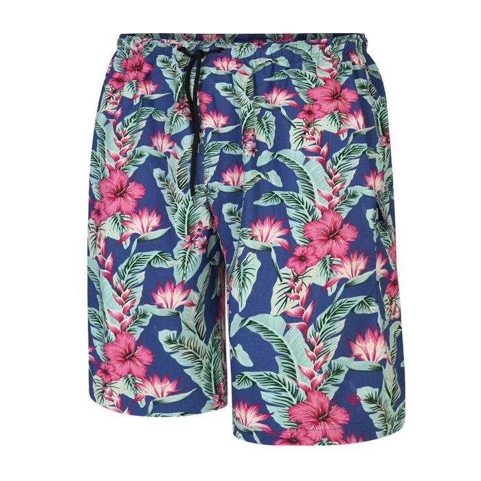 F1457 Espionage Flower Print Shorts