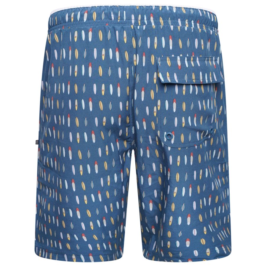 F1531 Kam Surf Board Printed Stretch Swim Shorts