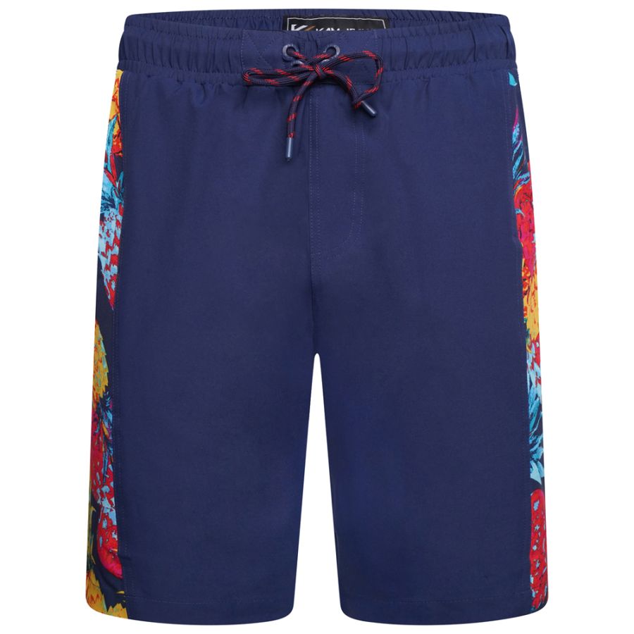 F1533 Kam Pineapple Printed Stretch Swim Shorts
