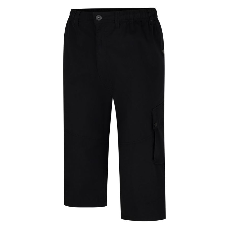 F1535 Espionage Stretch 3/4 Cargo Trousers (Black)