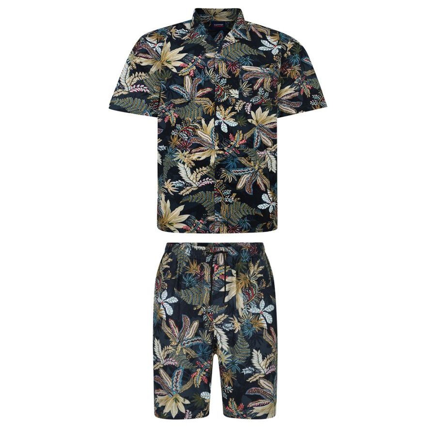 F1543 Espionage Floral Print Shorts