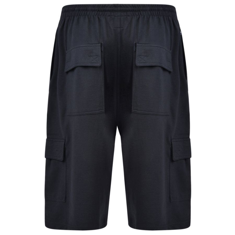 F1544 Kam Jersey Cargo Shorts 10XL/12XL (Black)
