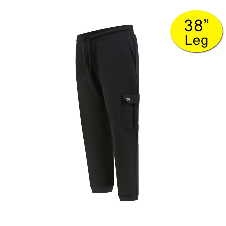 F1549XT Tall D555 Cargo Pocket Cuff Joggers (Black)