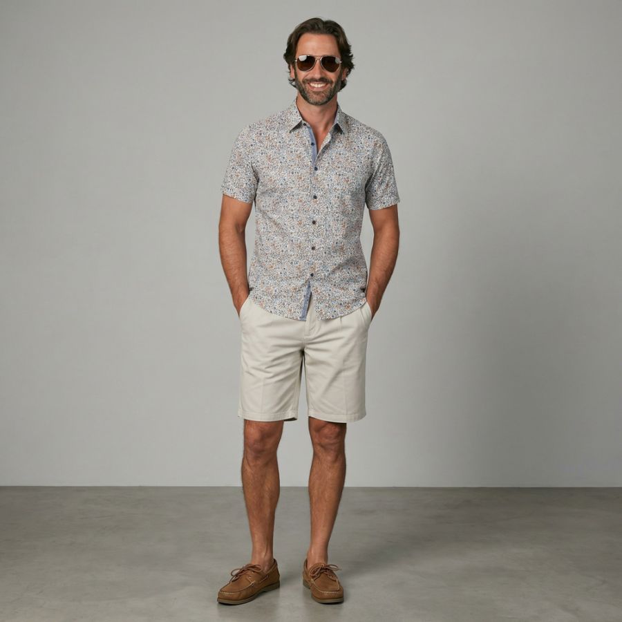 F1561 DG's Drifter Driscoll Chino Shorts (Stone)