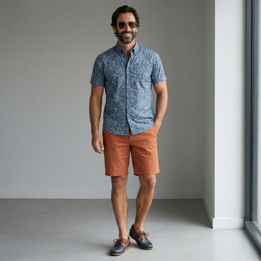 F1561 DG's Drifter Driscoll Chino Shorts (Terracotta)