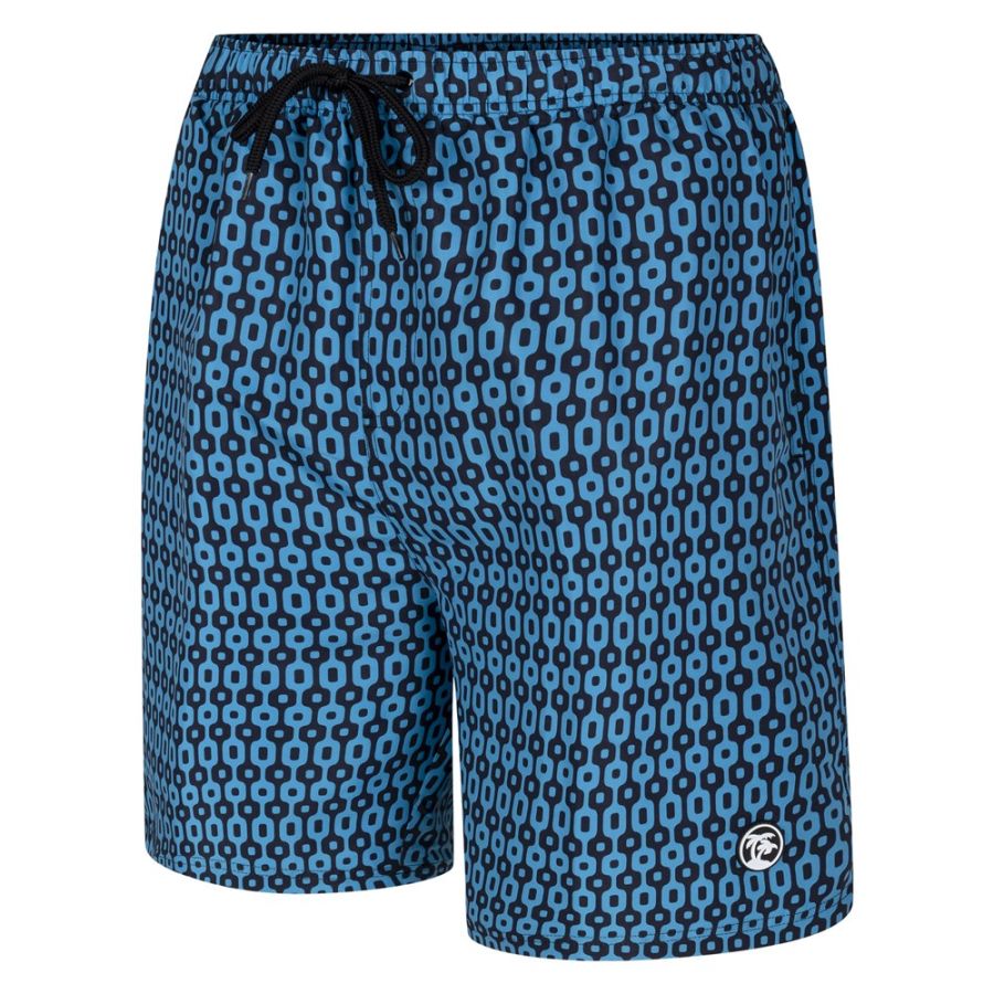 F1577 Espionage Geometric Print Swim Shorts