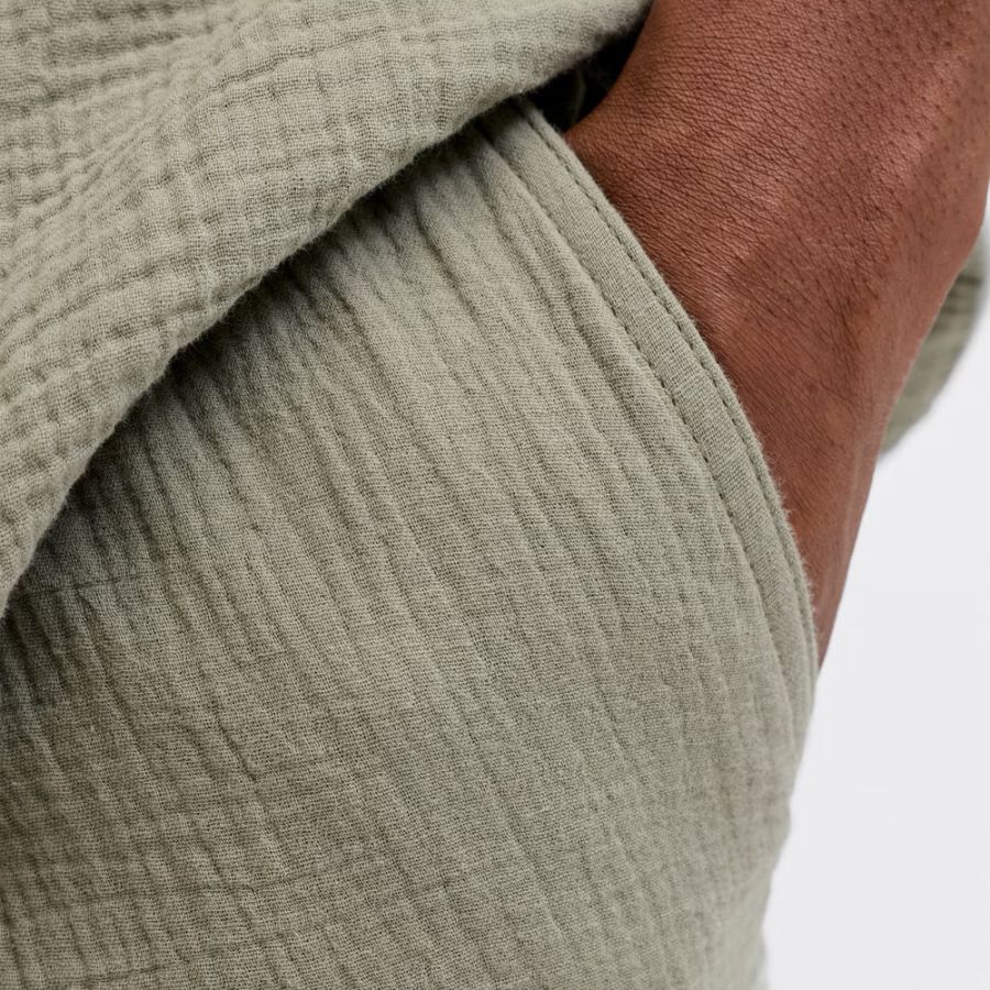 F1582 Jack & Jones Relaxed Fit Casual Shorts (Sea Green)