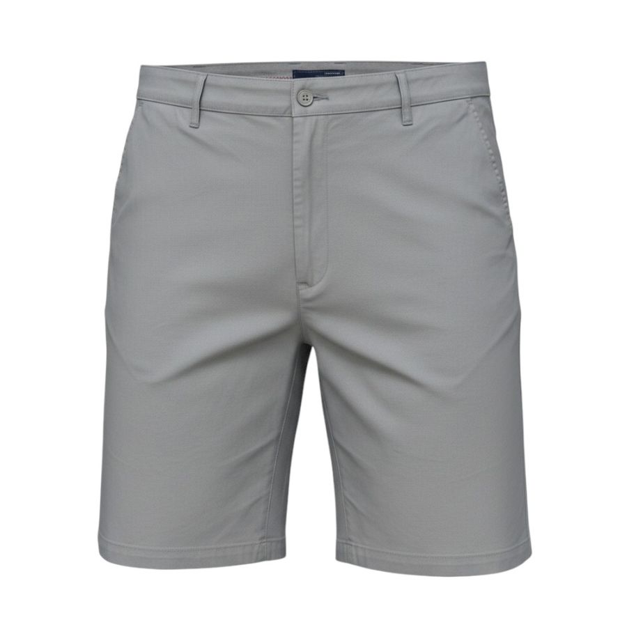 F1586 Ed Baxter Under Belly Fit Stretch Chino Shorts (Grey)