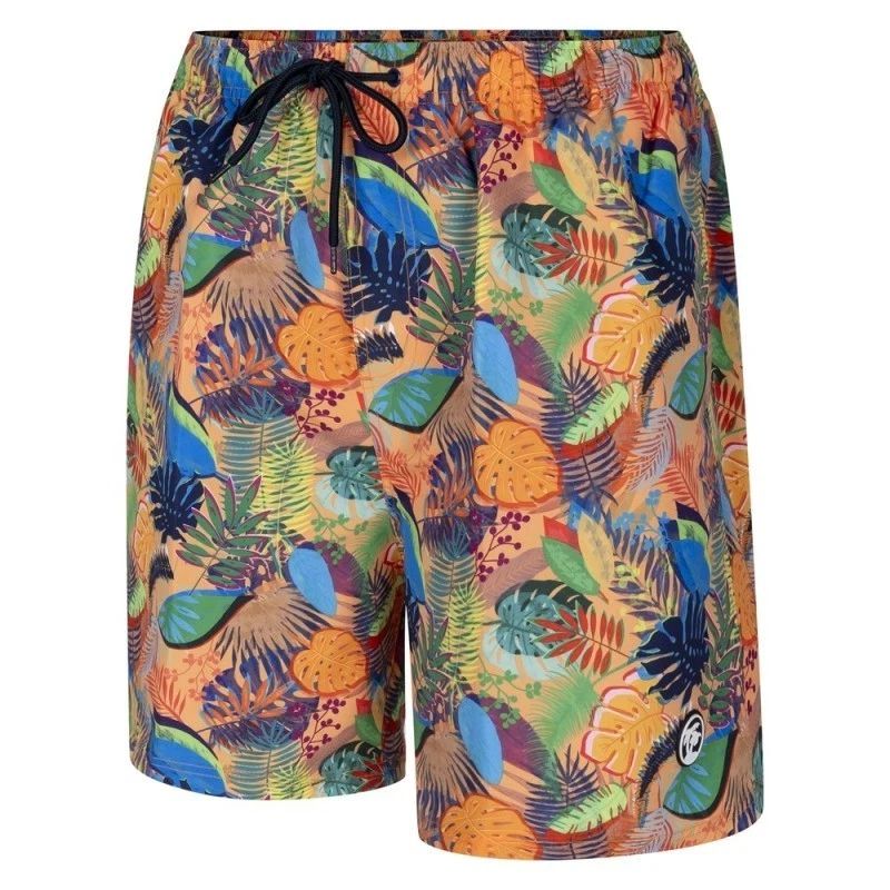 F1588 Espionage Tropical Leaf Swim Short