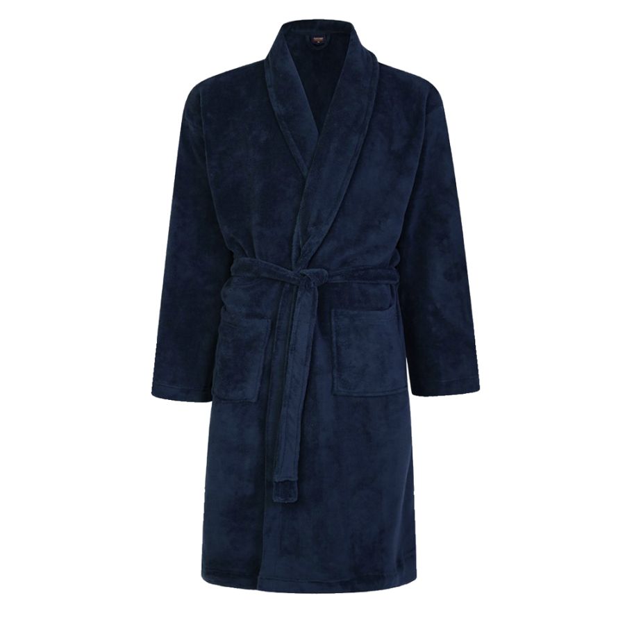 G1059 Espionage Plain Fleece Dressing Gown