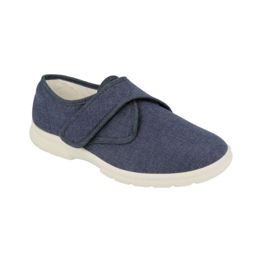 H1222 DB Cannock Velcro 6V (6E-8E) Extra Wide (Navy)