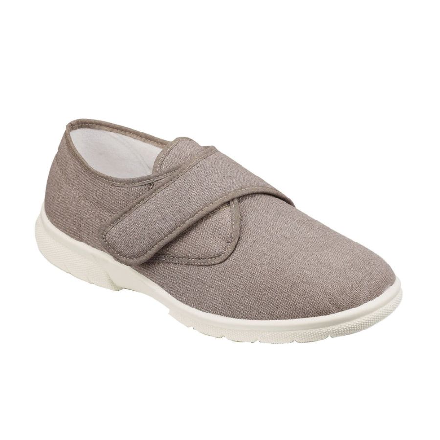 H1222 DB Cannock Velcro 6V (6E-8E) Extra Wide (Taupe)