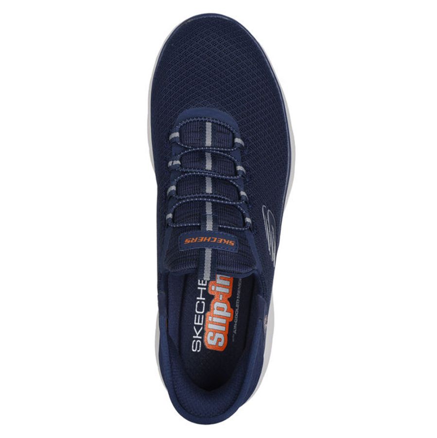 H1785 Skechers Summits Slip-Ins High Range Trainers WIDE (Navy)