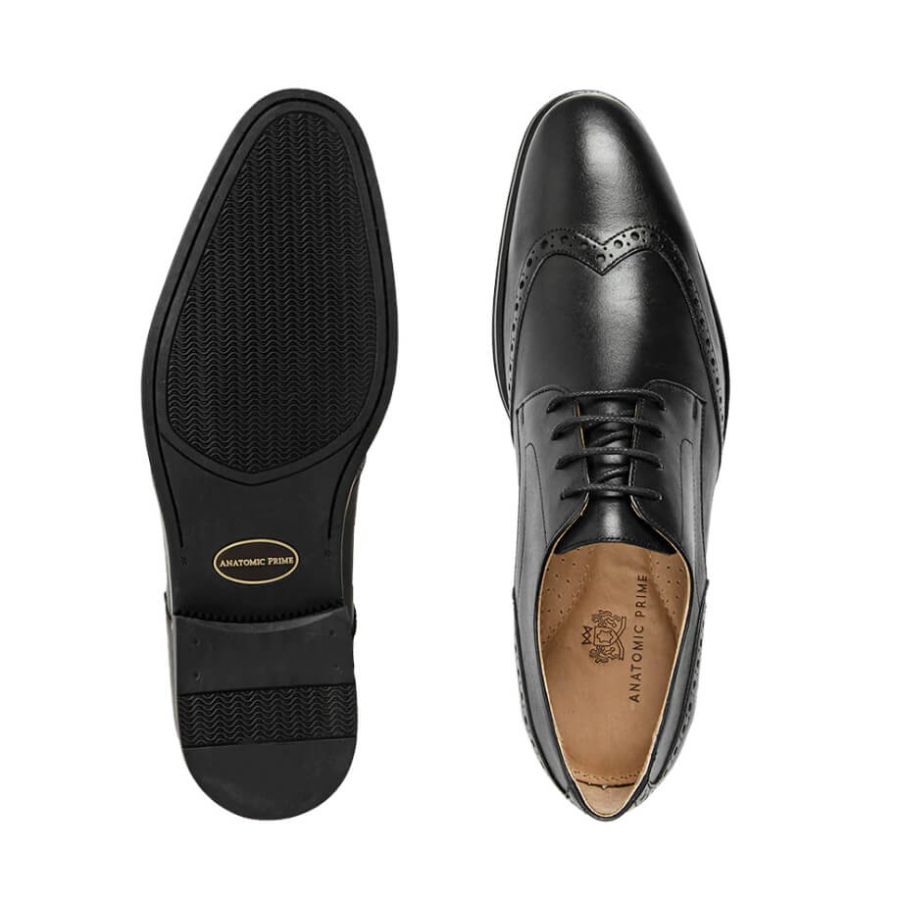 H1798 Anatomic Smart Fabricio Lace Up Shoes (Black)