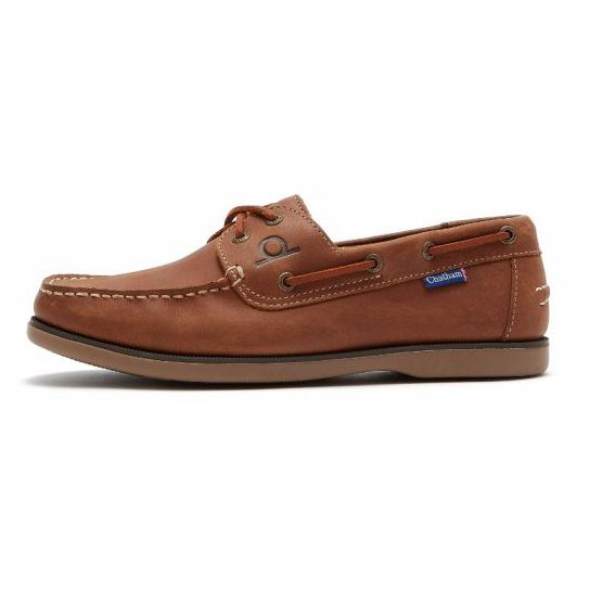 H1817 Chatham Whitstable Lace Up Boat Shoe (Tan)