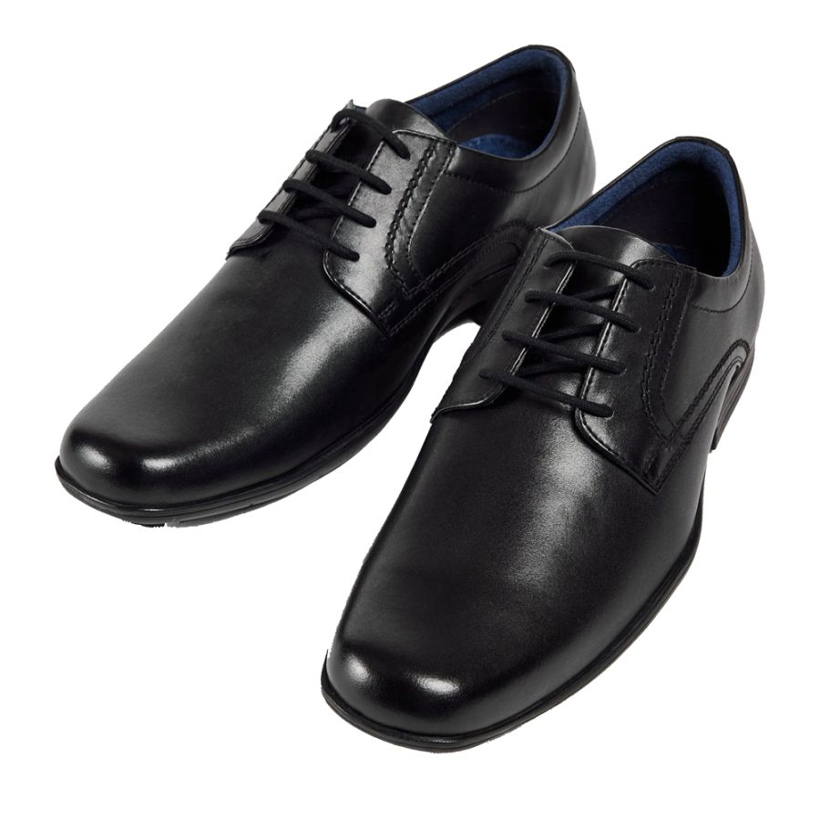 H1833 Pod Alec Plain Lace Up Shoes (Black)