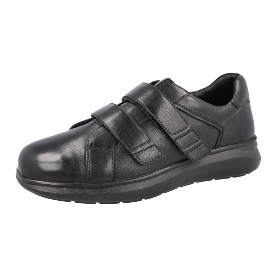 H1872 DB Hugo Twin Strap 6V Velcro Shoes (6E-8E) Extra Wide