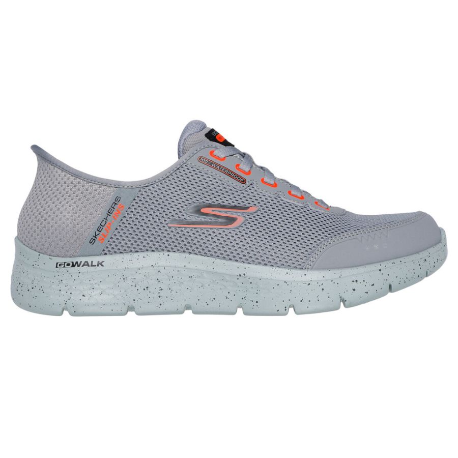 H1886 Skechers Slip-ins, GoWalk Flex Waterproof Trainers (Grey)