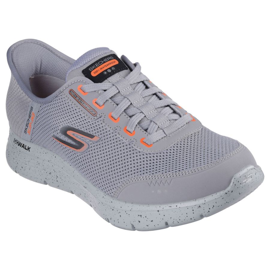 H1886 Skechers Slip-ins, GoWalk Flex Waterproof Trainers (Grey)