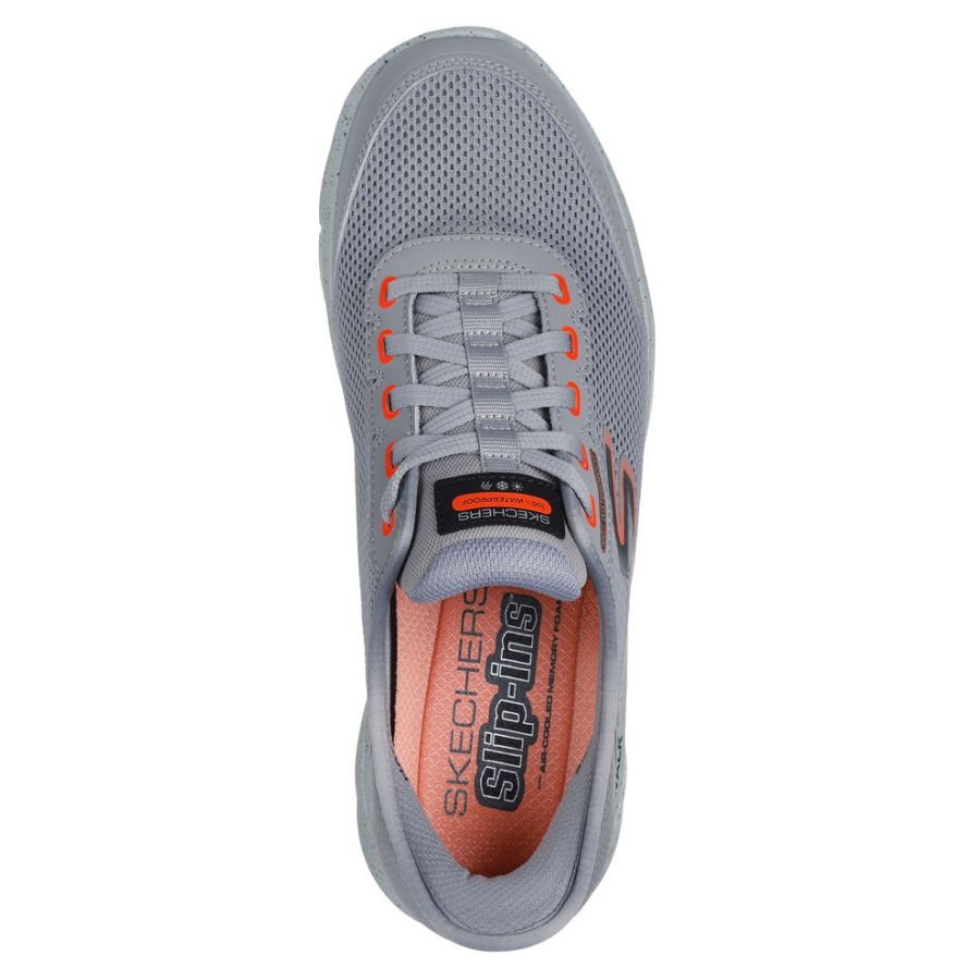 H1886 Skechers Slip-ins, GoWalk Flex Waterproof Trainers (Grey)