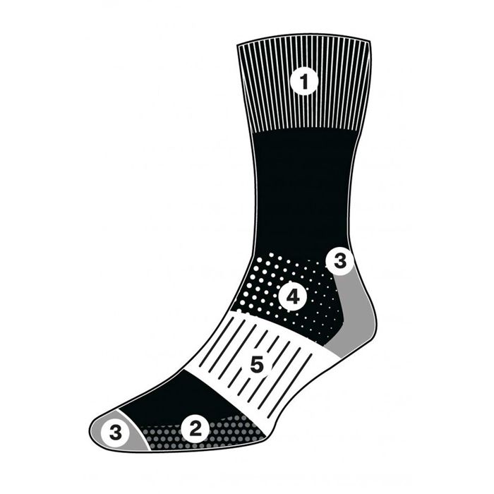 HJ11 Comfort Top Cotton Workwear Socks 3pk up to size 13