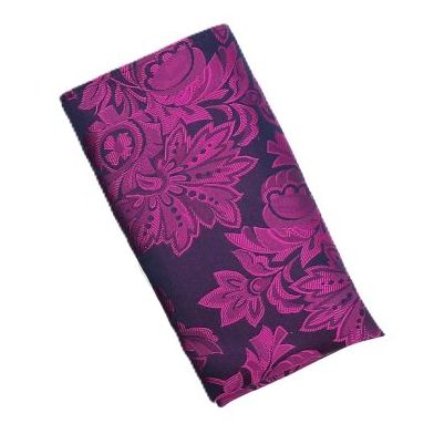 HT28014-3 Silk Pocket Square (Purple)