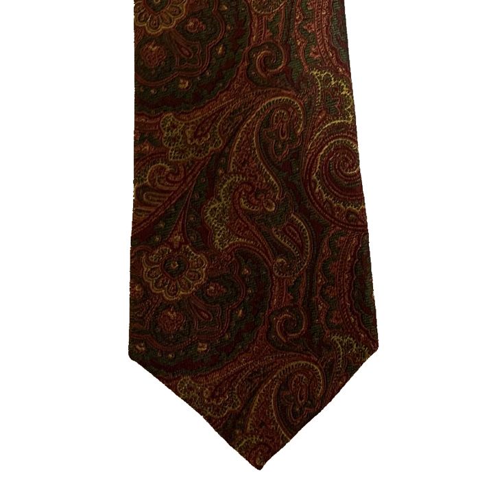 MWY211297 Col C XL Silk Tie (Wine/Green)