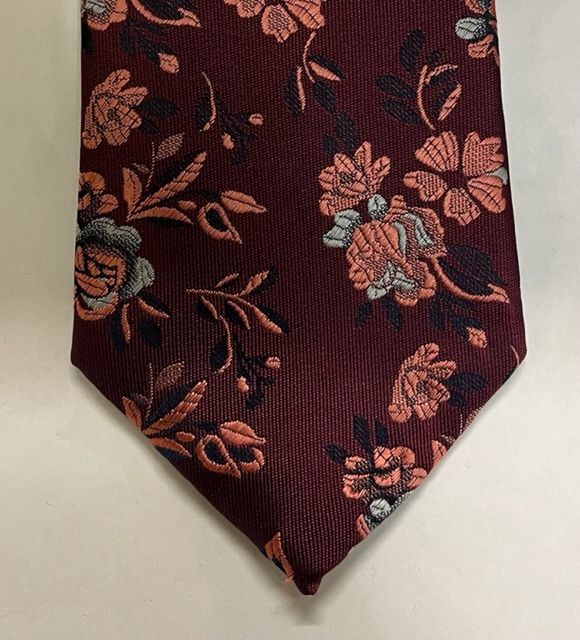 KH01138 Col 7 Wine Polyester Tie