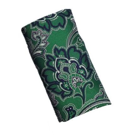 KC10340TBLA-4 Silk Pocket Square (Green)