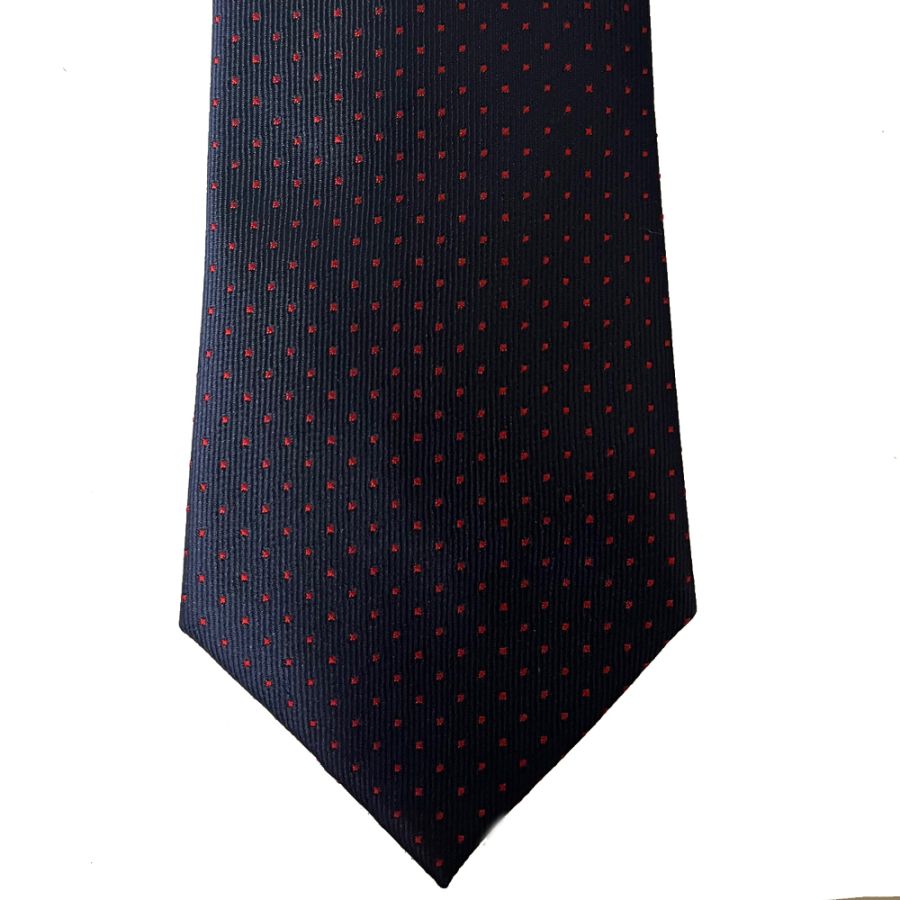 KH01479 Col 3  Polka Dot Tie Navy/Red