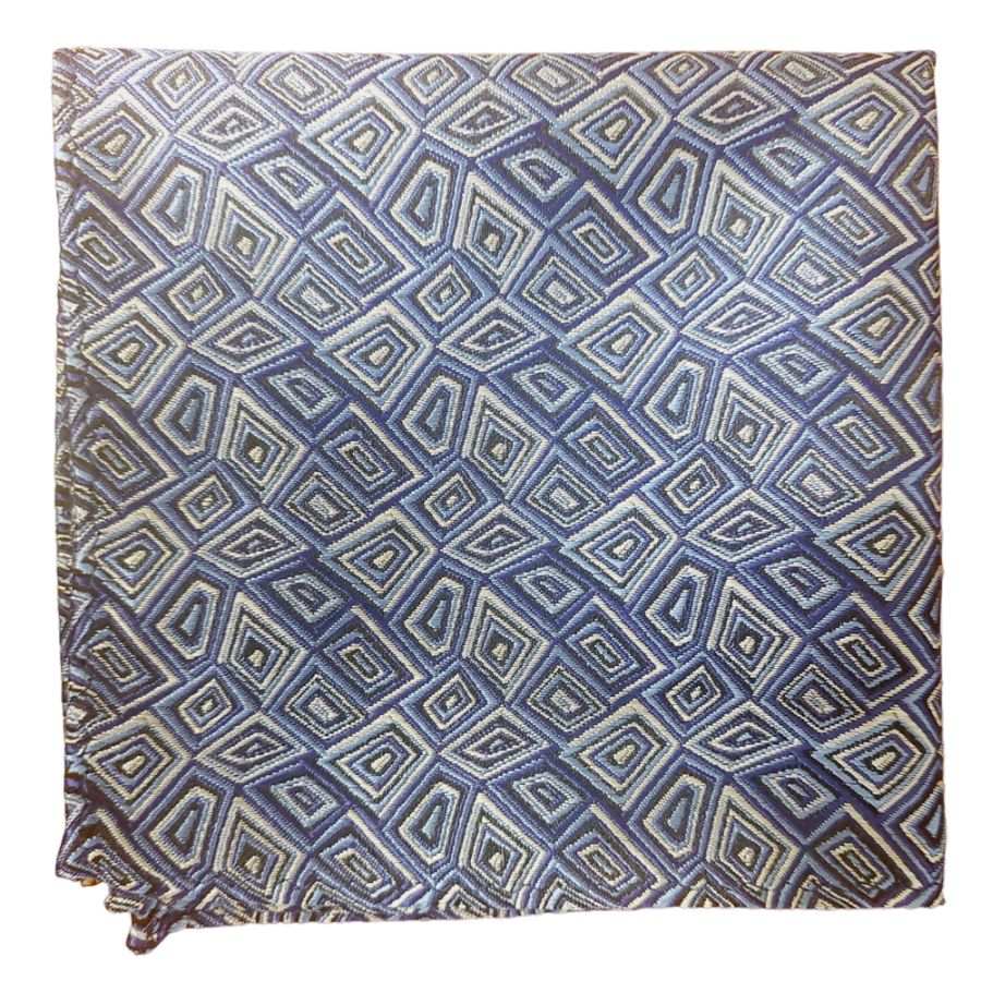 KH02538 Col 1 XL Polyester Pocket Square (Blue)
