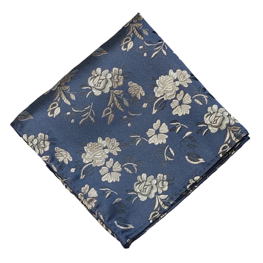 KH01138 Col 2 Polyester Pocket Square Navy